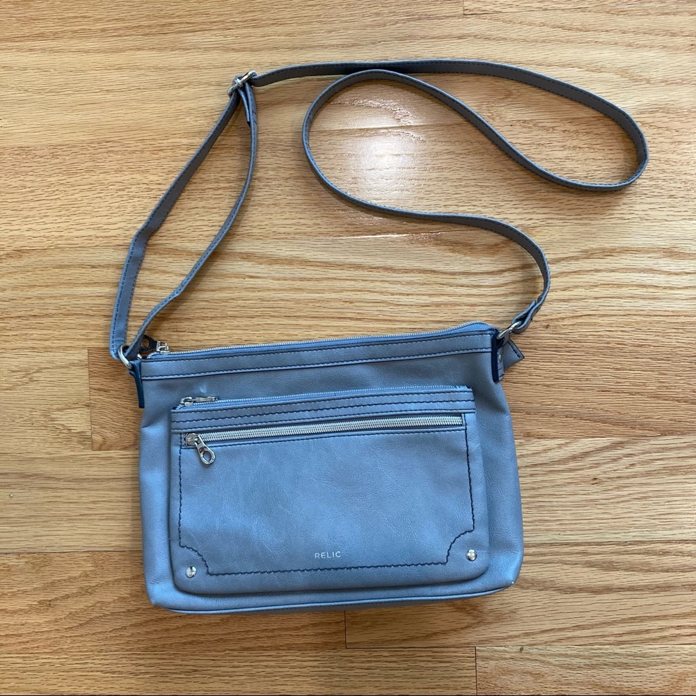 Grey Gray Relic Purse Handbag Crossbody